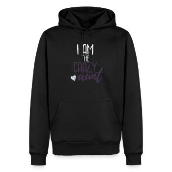 tante - Sweat à capuche Premium bio Homme - noir - Devant - Nico (187cm)