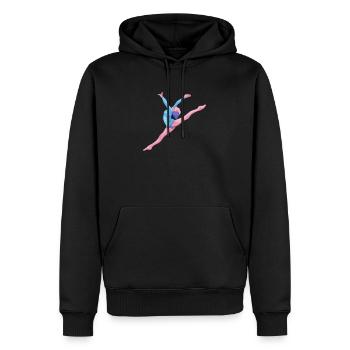 Gymnast - floor exercises Rhythmic gymnastics - Men’s Premium Organic Hoodie - black - Front - Nico (187cm)