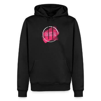 SHOPPING QUEEN - Sweat à capuche Premium bio Homme - noir - Devant - Nico (187cm)