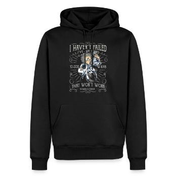 Verrueckter Wissenschaftler mad scientist - Männer Premium Bio Hoodie - Schwarz - Vorne - Nico (187cm)