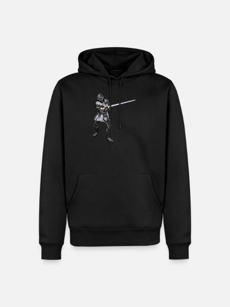 Knight - Men’s Premium Organic Hoodie - black