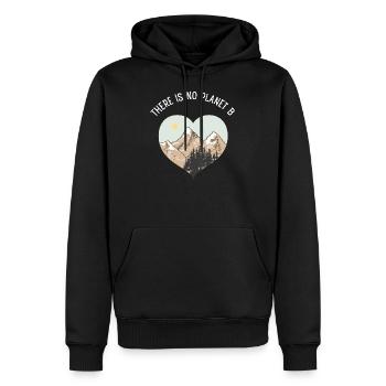 There Is No Planet B, Save The Earth, Statement - Sweat à capuche Premium bio Homme - noir - Devant - Nico (187cm)