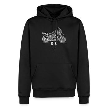 R1200GS Enduro GS - Sweat à capuche Premium bio Homme - noir - Devant - Nico (187cm)