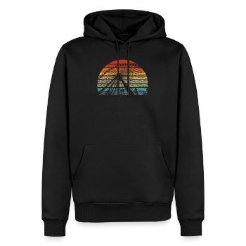 Fun Fair Gift Fair Carrousel Wasen - Sweat à capuche Premium bio Homme - noir - Devant - Nico (187cm)