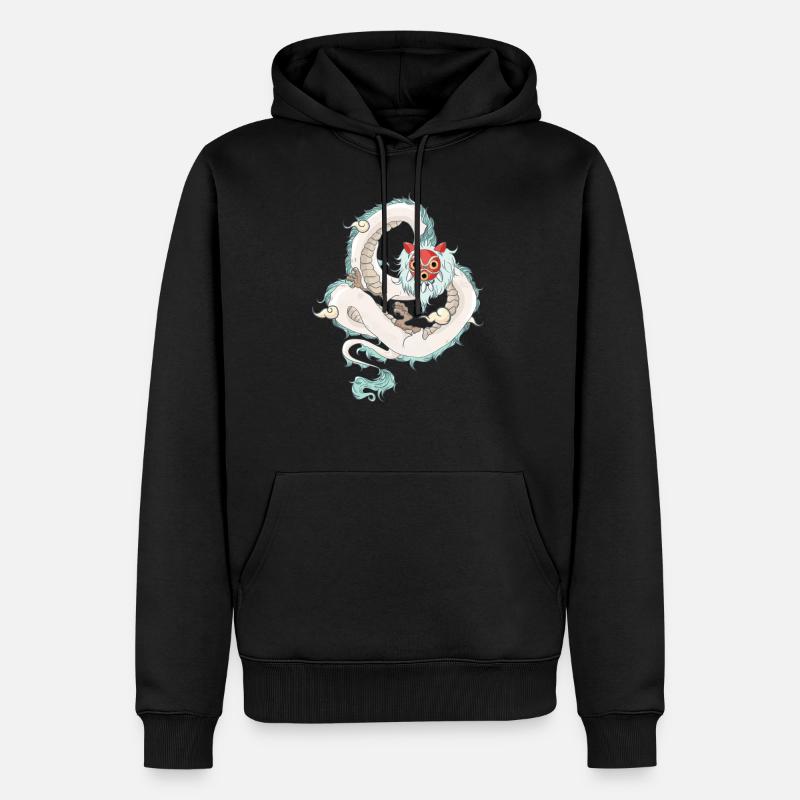miya - Sweat à capuche Premium bio Homme - noir