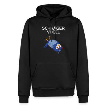Schräger Vogel lustig - Männer Premium Bio Hoodie - Schwarz - Vorne - Nico (187cm)