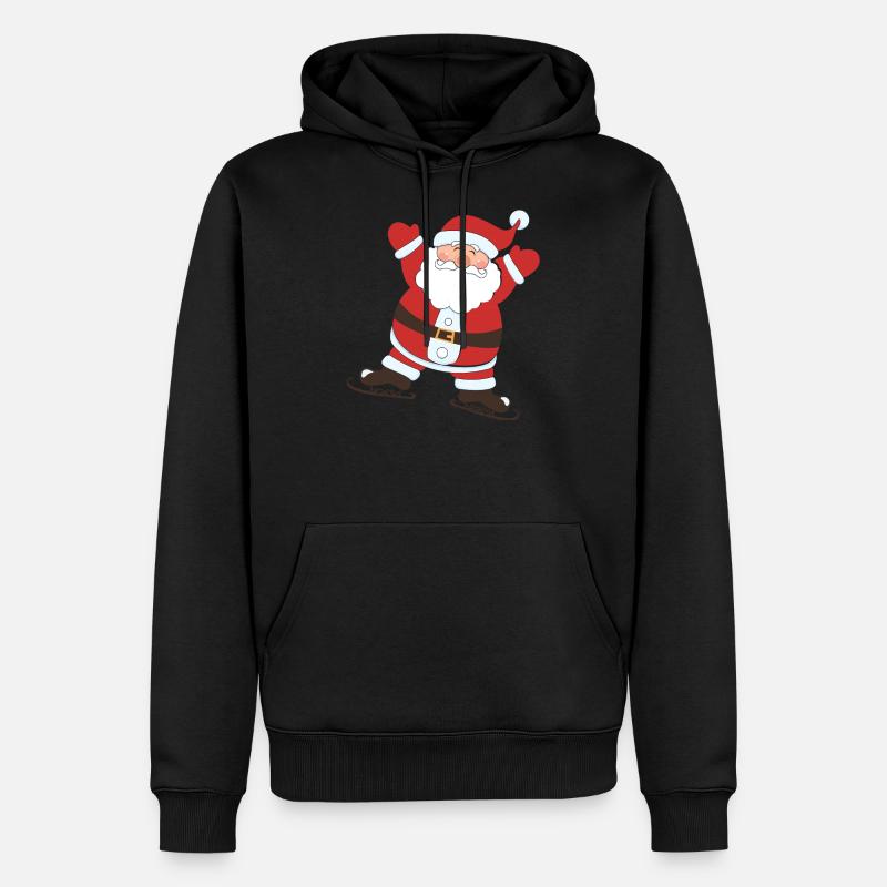 Weihnachtsmann - Männer Premium Bio Hoodie - Schwarz