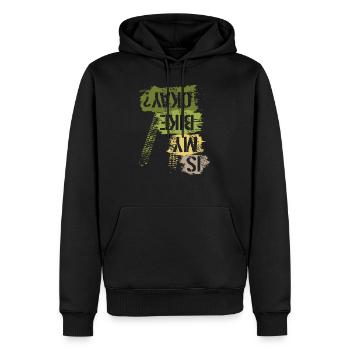 Cadeau de cycliste de vélo de descente VTT - Sweat à capuche Premium bio Homme - noir - Devant - Nico (187cm)