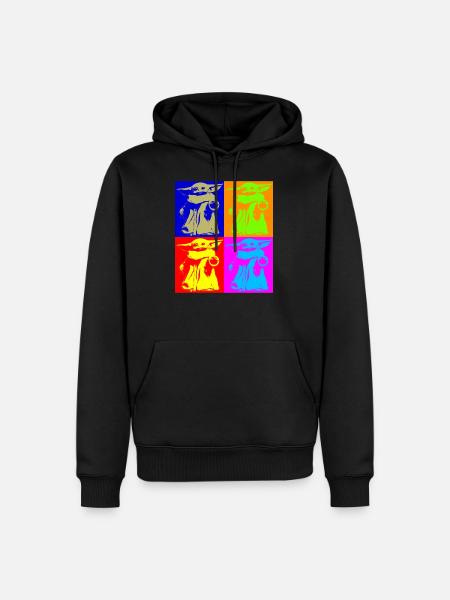 Mandalorian Pop Art - Men’s Premium Organic Hoodie - black