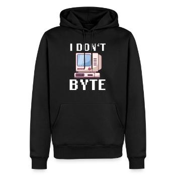 I Don't Byte Computer Scientist Programmer IT Funny - Men’s Premium Organic Hoodie - black - Front - Nico (187cm)