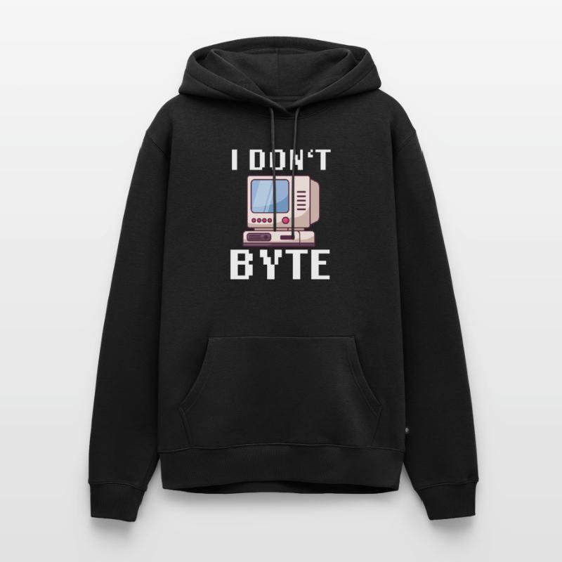 I Don't Byte Informatiker Programmierer IT Funny Männer Premium Bio Hoodie
