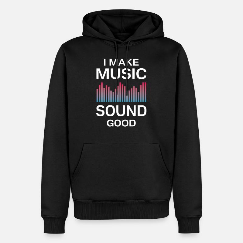 Tontechniker Tontechnik Spruch - Männer Premium Bio Hoodie - Schwarz
