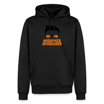Anonyme Aperoliker Herren Motiv Strandoutfit - Männer Premium Bio Hoodie - Schwarz - Vorne - Nico (187cm)