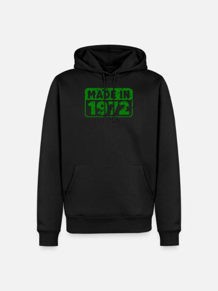 Made in 1972 b - Männer Premium Bio Hoodie -