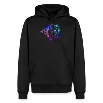 Leopard - Men’s Premium Organic Hoodie - black - Front - Nico (187cm)