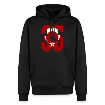 Izmir 35 Türkei - Männer Premium Bio Hoodie - Schwarz - Vorne - Nico (187cm)