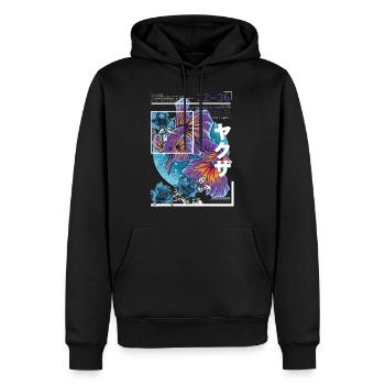 Japan Art Style Koi Fisch - Männer Premium Bio Hoodie - Schwarz - Vorne - Nico (187cm)