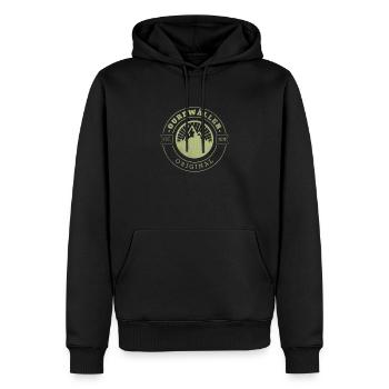 Ourewäller orginal - hessischer dialekt - Männer Premium Bio Hoodie - Schwarz - Vorne - Nico (187cm)