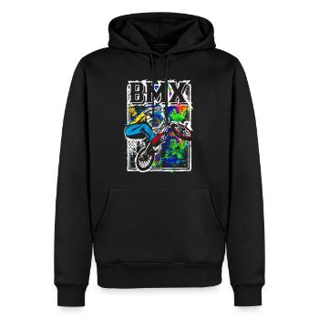 BMX bike | BMX bike | Cool BMX | BMX - Men’s Premium Organic Hoodie - black - Front - Nico (187cm)