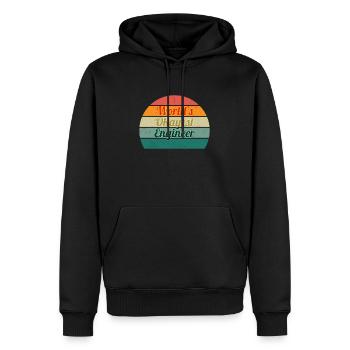 World's Okayest Engineer Retro Design - Men’s Premium Organic Hoodie - black - Front - Nico (187cm)