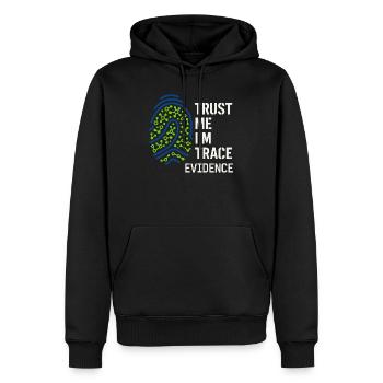 Chimiste médico-légal, Laboratoire criminel, Toxicologie - Sweat à capuche Premium bio Homme - noir - Devant - Nico (187cm)