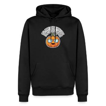 Pumpkin Spice Halloween Oktober Kürbis - Männer Premium Bio Hoodie - Schwarz - Vorne - Nico (187cm)
