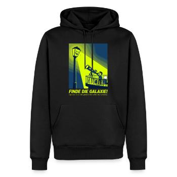 Lichtverschmutzung Astronomie Teleskop Humor Desig - Männer Premium Bio Hoodie - Schwarz - Vorne - Nico (187cm)