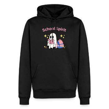 School Spirit Ghost Teacher Halloween - Sweat à capuche Premium bio Homme - noir - Devant - Nico (187cm)