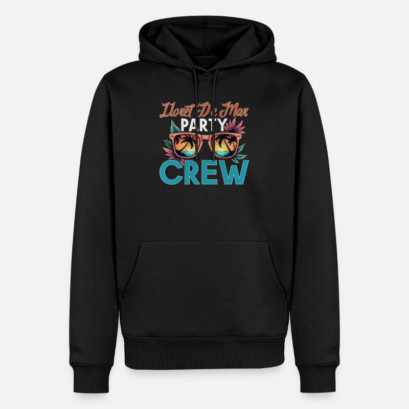Lloret De Mar Crew - Männer Premium Bio Hoodie - Schwarz