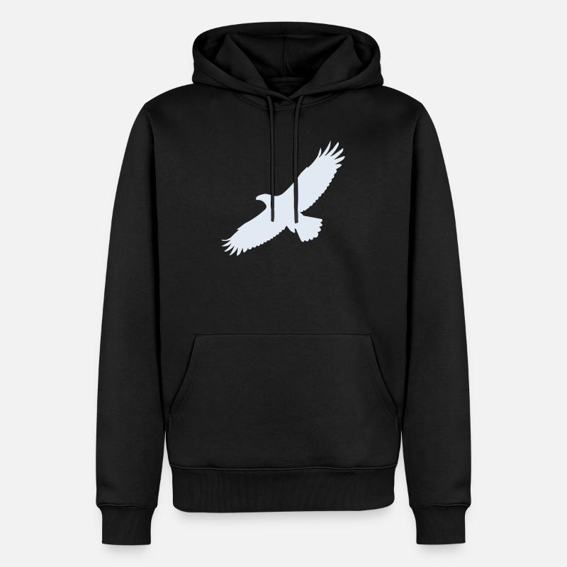 Aigle - Sweat à capuche Premium bio Homme - noir