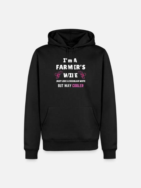 Bauernfrau rustikales Landdesign - Männer Premium Bio Hoodie - Schwarz