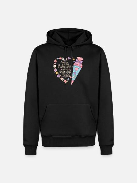 Enkelkind Einschulung 2026 - Männer Premium Bio Hoodie - Schwarz