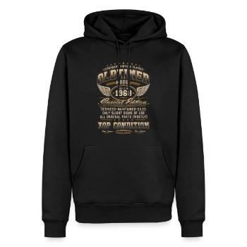 Oldtimer Baujahr 1968 Jahrgang Geburtstag Geschenk - Männer Premium Bio Hoodie - Schwarz - Vorne - Nico (187cm)