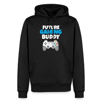 Gamer Kind - Sweat à capuche Premium bio Homme - noir - Devant - Nico (187cm)