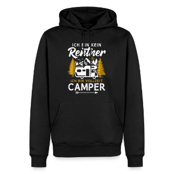 Wohnmobil Rentner Vollzeit Camper Camping - Männer Premium Bio Hoodie - Schwarz - Vorne - Nico (187cm)