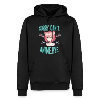 Pardon. Ne. Anime. Au revoir. Dire Manga Girl - Sweat à capuche Premium bio Homme - noir - Devant - Nico (187cm)