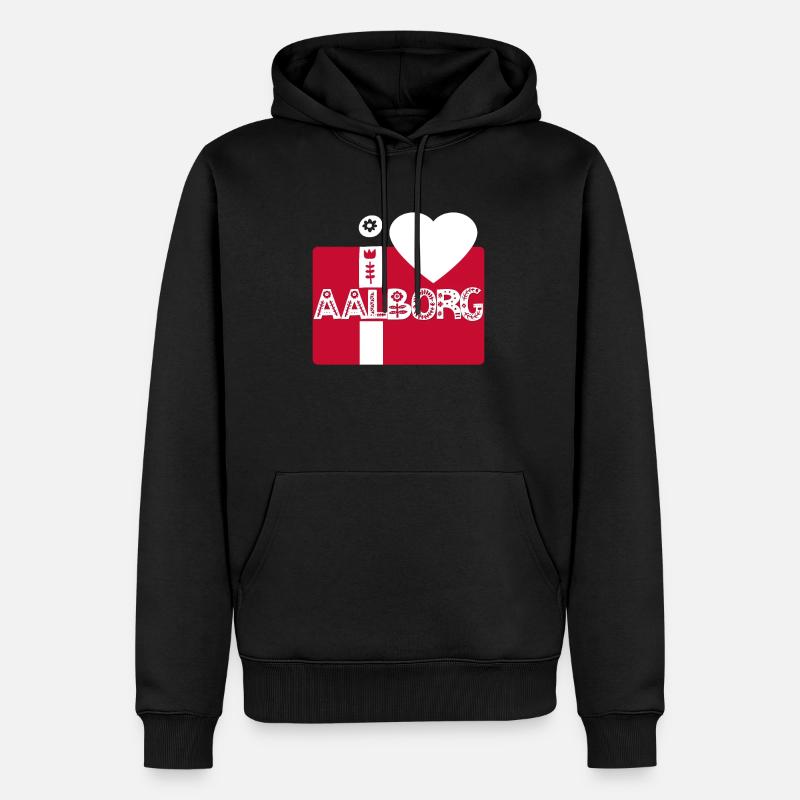 Aalborg - Sweat à capuche Premium bio Homme - noir