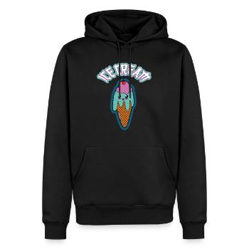 cute ice cream - Männer Premium Bio Hoodie - Schwarz - Vorne - Nico (187cm)