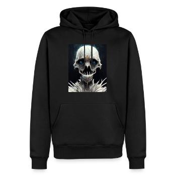 Metal Skull Monster - Men’s Premium Organic Hoodie - black - Front - Nico (187cm)