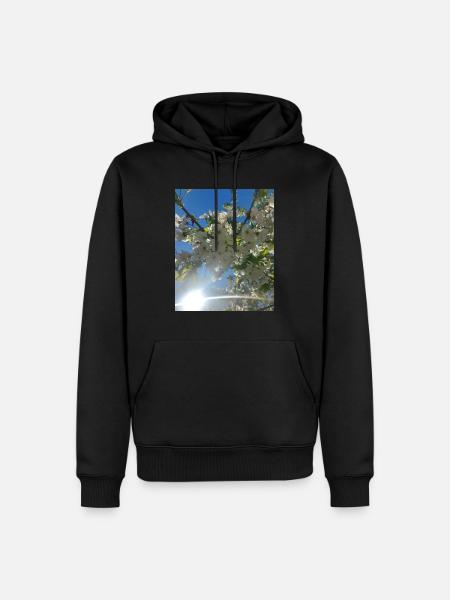 Kirschblüten - Männer Premium Bio Hoodie - Schwarz