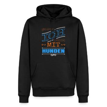 humor chihuahua lieben hundeliebhaber boxer - Männer Premium Bio Hoodie - Schwarz - Vorne - Nico (187cm)
