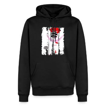 Schöne weibliche Farbe Mode bunte Frau Kunst - Männer Premium Bio Hoodie - Schwarz - Vorne - Nico (187cm)