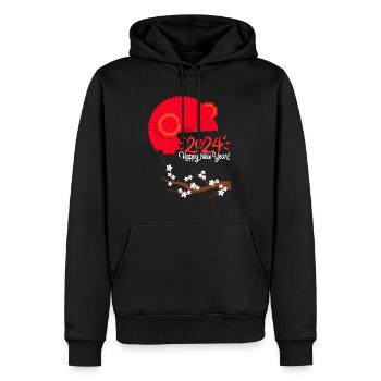 Happy New Year - Chinastyle - Men’s Premium Organic Hoodie - black - Front - Nico (187cm)