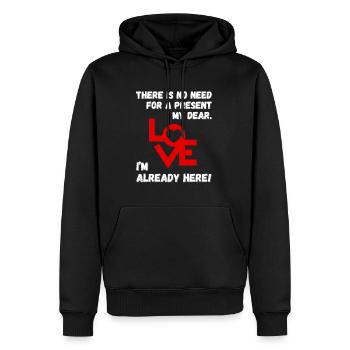 You Are The Gift - Text Design - Men’s Premium Organic Hoodie - black - Front - Nico (187cm)