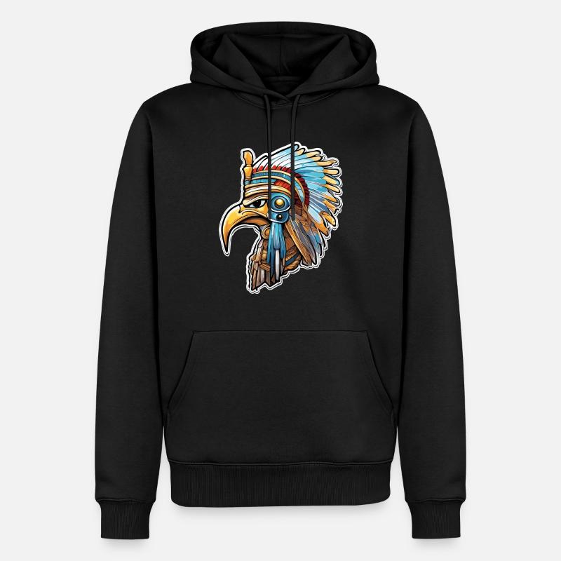 Egypte / Pharaon / Momies / Hiéroglyphes / Sphinx - Sweat à capuche Premium bio Homme - noir