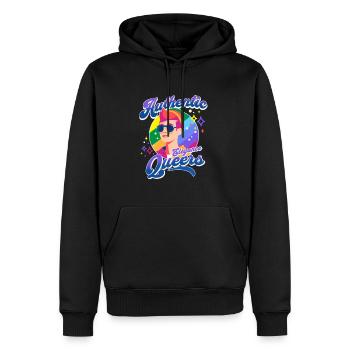 Inclusive Love Diverse Unconditional Lovers Queer - Männer Premium Bio Hoodie - Schwarz - Vorne - Nico (187cm)