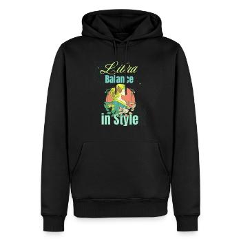 Zodiac Horoscope Astrology Constellations Libra - Männer Premium Bio Hoodie - Schwarz - Vorne - Nico (187cm)