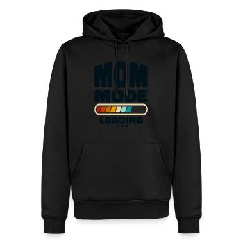 Funny Mom Mode Chargement Citation Meilleure Maman Jamais - Sweat à capuche Premium bio Homme - noir - Devant - Nico (187cm)