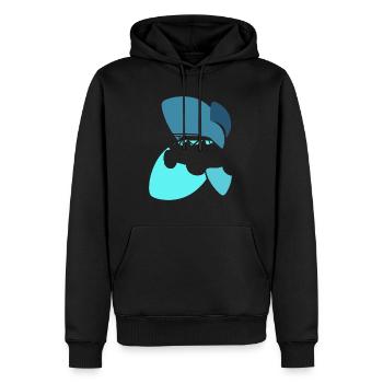 Auto Flitzer Motorsport - Männer Premium Bio Hoodie - Schwarz - Vorne - Nico (187cm)