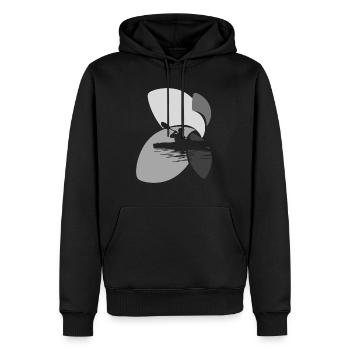 Kajak Kajakfahren - Männer Premium Bio Hoodie - Schwarz - Vorne - Nico (187cm)